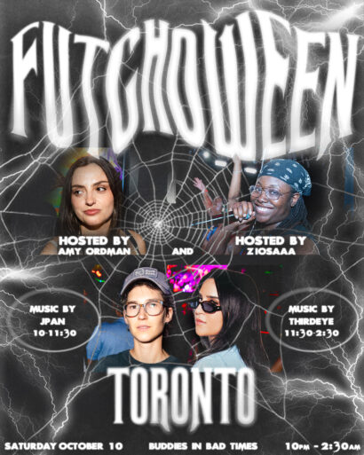 Show poster with show information and headshots of the performers.